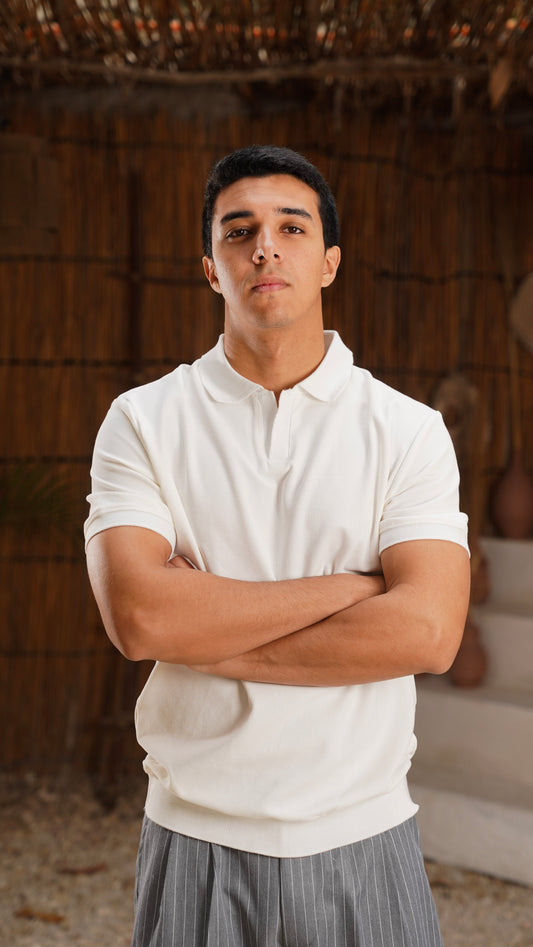 White Essential Polo