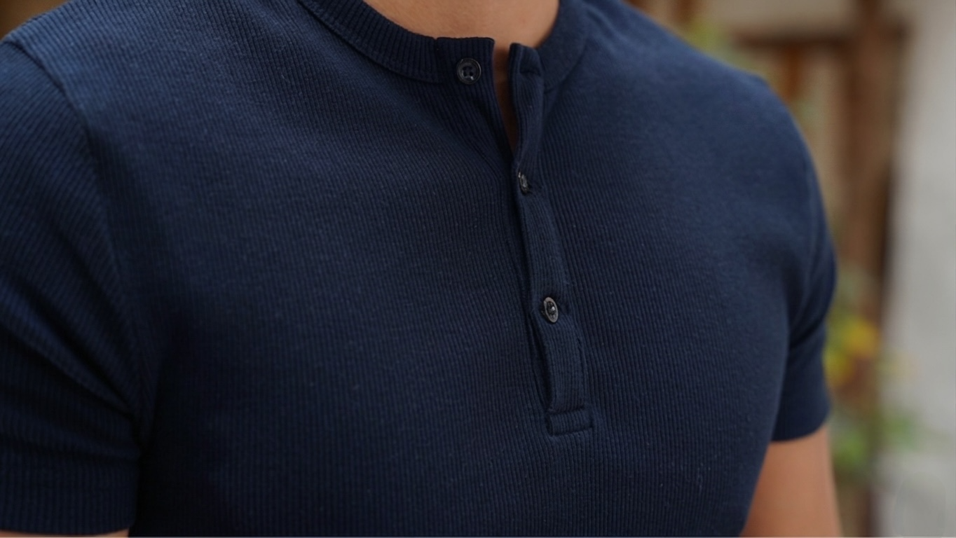 Short Sleeve Henley Shirt