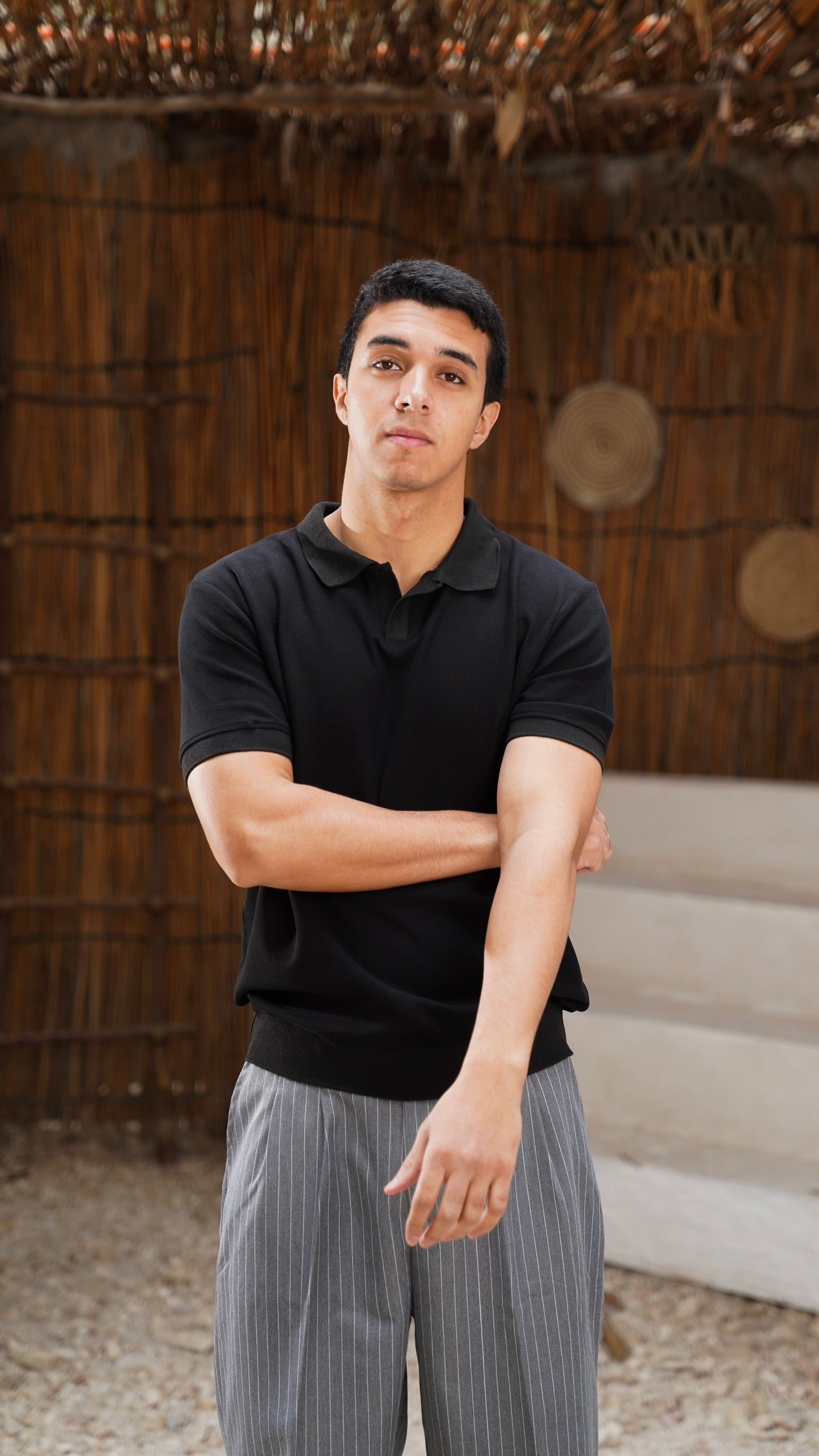 Black Essential Polo