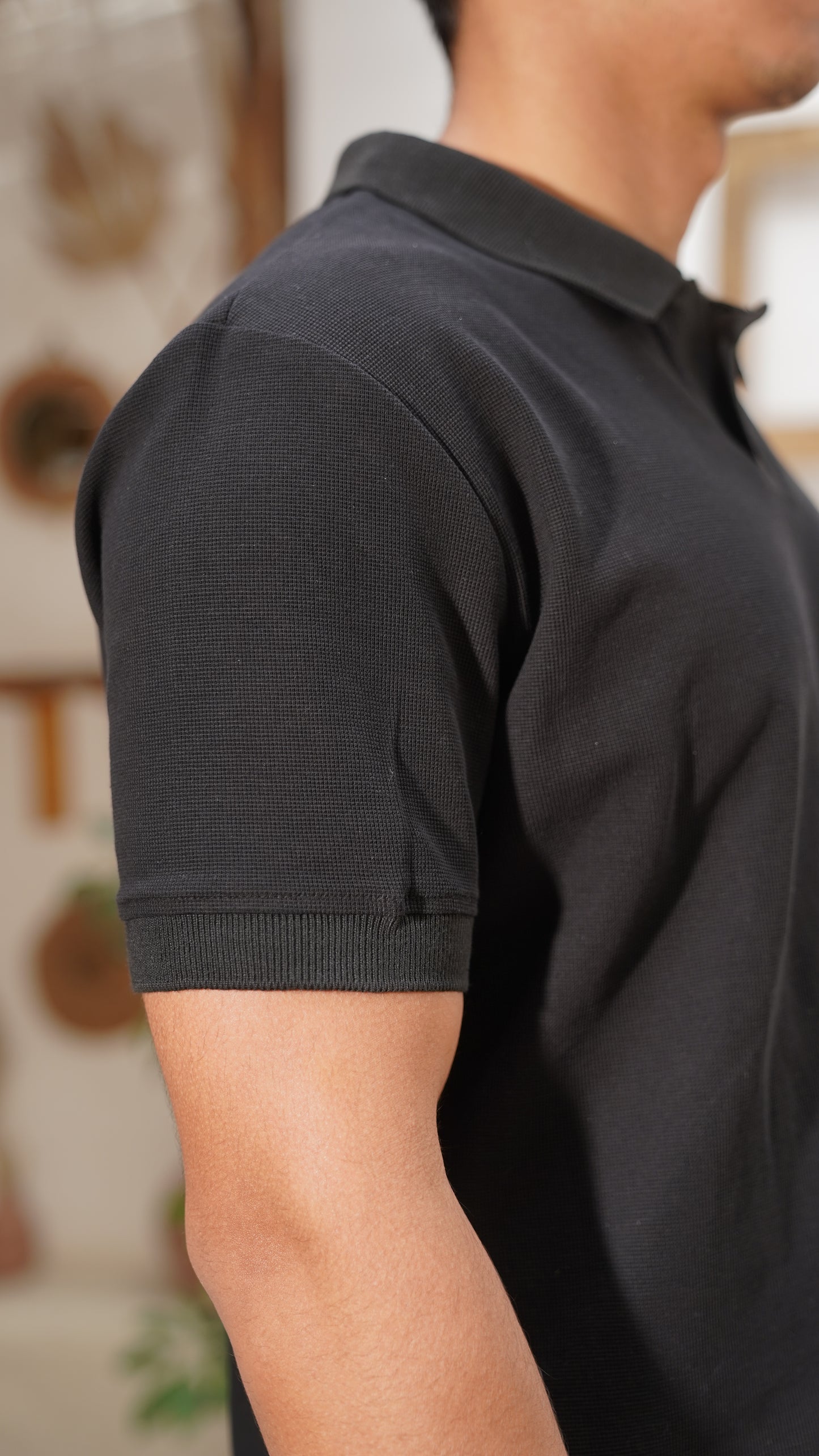 Black Essential Polo