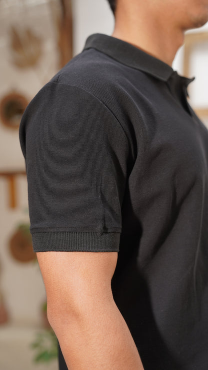 Black Essential Polo