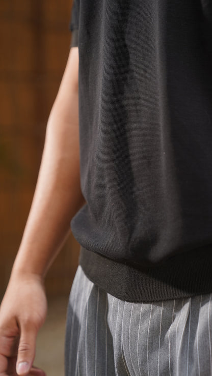 Black Essential Polo