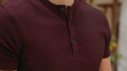 Short Sleeve Henley Shirt