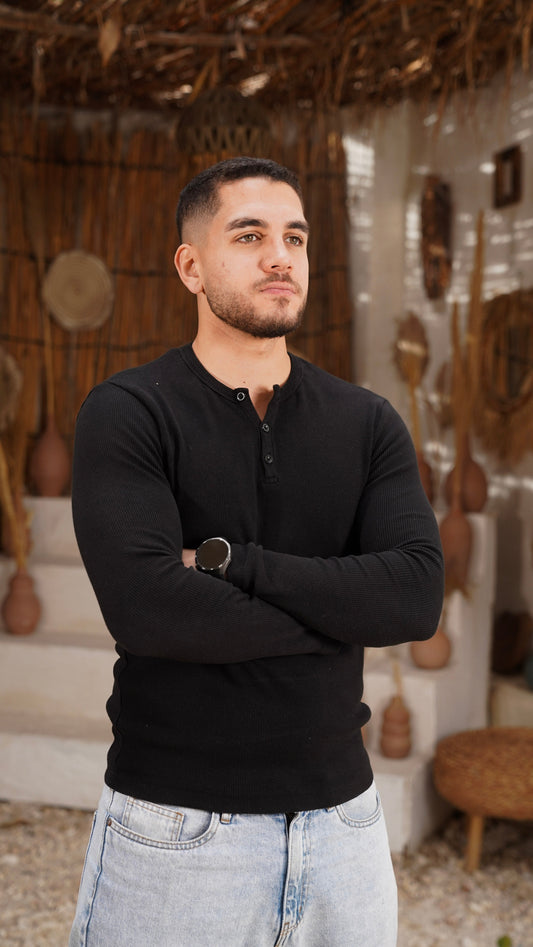 Long Sleeve Henley Shirt