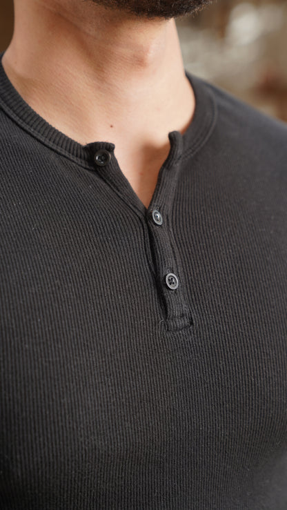 Long Sleeve Henley Shirt