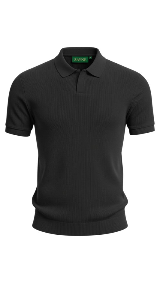 Black Essential Polo
