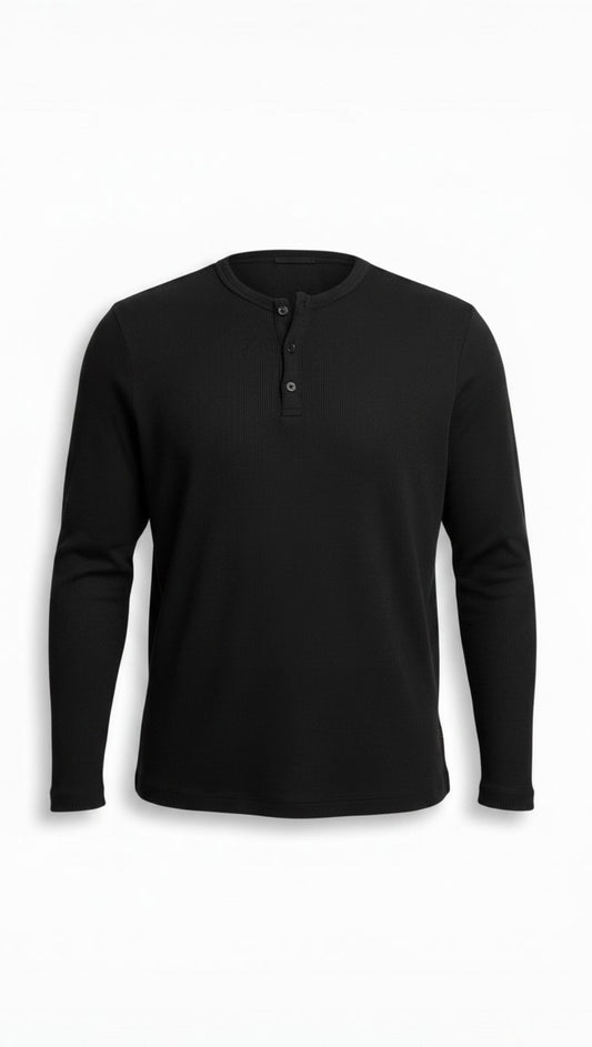 Long Sleeve Henley Shirt